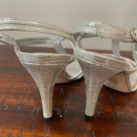 Antonio Melani‎ Strapy Sliver Heels Size 6.5 - Picture 12 of 13